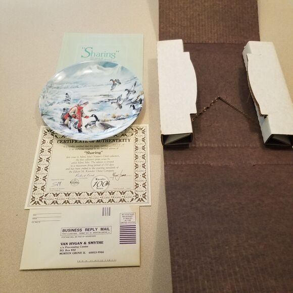 Sharing plate vintage Bradford Exchange collection with coa and original box - Picture 7 of 9